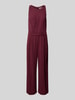 V.M. Jumpsuit mit Bindegürtel Bordeaux