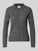Pepe Jeans Regular Fit Strickjacke mit Woll-Anteil Modell 'ELAINE' Mittelgrau