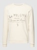 La Martina Sweatshirt mit Label-Print Offwhite