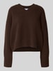 Style Icon Collection Strickpullover mit Kaschmir-Anteil – curated by Anouk Yve Dunkelbraun