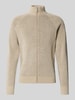 JAKE*S STUDIO MEN Gebreid vest met opstaande kraag Beige