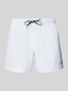 MCNEAL Relaxed Fit Badeshorts mit Logo-Stitching Weiss