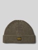 G-Star Raw Beanie aus Viskose-Mix mit Label-Patch Schlamm