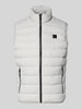 Marc O'Polo Regular fit bodywarmer met logopatch Lichtgrijs