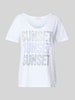 Milano Italy T-shirt met strass-steentjes Offwhite