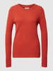 Christian Berg Woman Strickpullover mit Rundhalsausschnitt Terrakotta