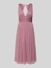 LACE & BEADS Cocktailkleid mit Taillenband Rose