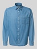 SELECTED HOMME Regular Fit Jeanshemd aus reiner Baumwolle Modell 'REGCARLO' Jeansblau
