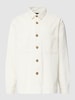 Fynch-Hatton Koszula wierzchnia ze sztruksu z wykładanym kołnierzem Złamany biały