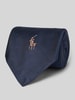 Polo Ralph Lauren Zijden stropdas met logostitching Marineblauw