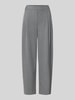 OPUS PANTS relaxed Fit Gerade Hose mit Bundfalten Modell 'Metta' Mittelgrau