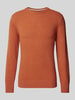 Marc O'Polo Regular Fit Strickpullover aus italienischem gesprenkeltem Tweedgarn Orange