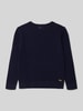 Blue Seven Regular fit pullover in gebreide look Marineblauw