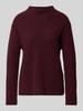 Marc O'Polo Denim Regular fit pullover met turtleneck van katoenmix Bordeaux
