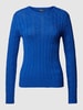 Polo Ralph Lauren Gebreide pullover met logostitching, model 'JULIANNA' Koningsblauw