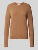 Hemisphere Pullover van kasjmier met ronde hals Camel