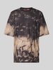 HUGO T-Shirt mit Label-Print Modell 'Doforesto' Mittelbraun