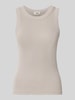 DRYKORN Skinny Fit Tanktop aus reiner Baumwolle Hellgrau Melange
