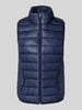 QS Bodywarmer met opstaande kraag en steekzakken Blauw