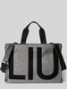 Liu Jo White Tote Bag mit Label-Details Black