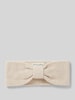 Christian Berg Woman Hoofdband met knoopdetail Beige