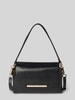 Tommy Hilfiger Lederhandtasche mit Label-Schriftzug Modell 'PLAQUE' Black