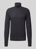 Casual Friday Rollkragenpullover mit Label-Detail Modell 'Karl' Marine