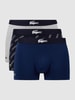 Lacoste Trunks mit Stretch-Anteil im 3er-Pack Marine