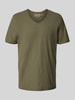 MCNEAL T-Shirt mit V-Ausschnitt Oliv