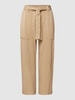 s.Oliver RED LABEL Broek met steekzakken opzij Zand