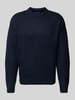 Jack & Jones Strickpullover mit Rundhalsausschnitt Modell 'OLLIE' Marine