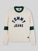 Tommy Jeans Regular Fit Pullover aus reiner Baumwolle Modell 'NEW CLASSICS' Offwhite