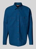 BOSS Orange Regular Fit Hemdjacke mit Brusttaschen Modell 'Locky' Blau