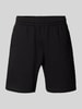 EA7 Emporio Armani Sweatshorts met elastische band, model 'TRAIN' Zwart