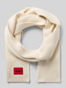 HUGO Schal mit Woll-Kaschmir-Anteil Modell 'Saffa' Offwhite