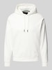 Replay Hoodie mit gerippten Abschlüssen Offwhite