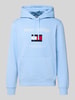 Tommy Hilfiger Regular fit hoodie van katoenmix Lichtblauw