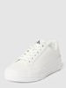 Calvin Klein Jeans Plateau-Sneaker mit Label-Print Modell 'VULC' Weiß