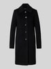 Milo Coats Kurzmantel aus Lanawolle-Mix mit Umlegekragen Modell 'ISA' Black