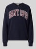 GANT Relaxed Fit Sweatshirt aus reiner Baumwolle Rauchblau Melange