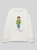 Polo Ralph Lauren Teens Shirt met lange mouwen en motiefprint Offwhite