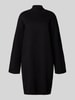 Jake*s Collection Strickkleid aus Viskose-Mix mit Stehkragen Black