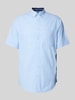 Christian Berg Men Regular Fit Freizeithemd mit Button-Down-Kragen Bleu