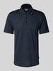 BOSS Koszulka polo o kroju slim fit z detalem z logo model ‘Press’ Granatowy