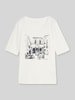 Tom Tailor Regular Fit T-Shirt aus Baumwoll-Mix Weiss