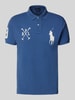 Polo Ralph Lauren Poloshirt met labelstitching Jeansblauw