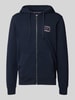 Tommy Hilfiger Regular Fit Sweatjacke aus reiner Baumwolle Marine