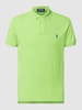 Polo Ralph Lauren Slim fit poloshirt met labelstitching Appeltjesgroen