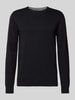 s.Oliver RED LABEL Strickpullover mit Label-Stitching Black