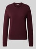 Tom Tailor Regular fit gebreide pullover van een mix van katoen en kasjmier
 Rood gemêleerd